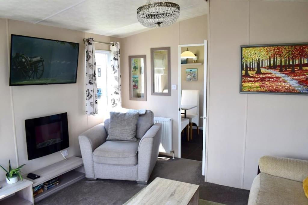 Cosy & Modern Private Seaview Caravan North Seaton Zewnętrze zdjęcie