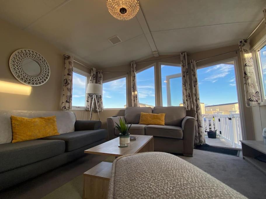 Cosy & Modern Private Seaview Caravan North Seaton Zewnętrze zdjęcie